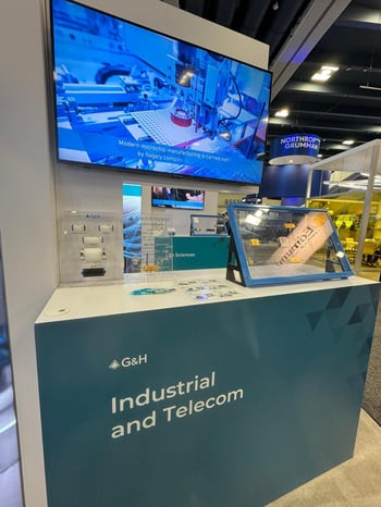 The Industrial and Telecom space at booth 1040 G&H Photonics West 2024